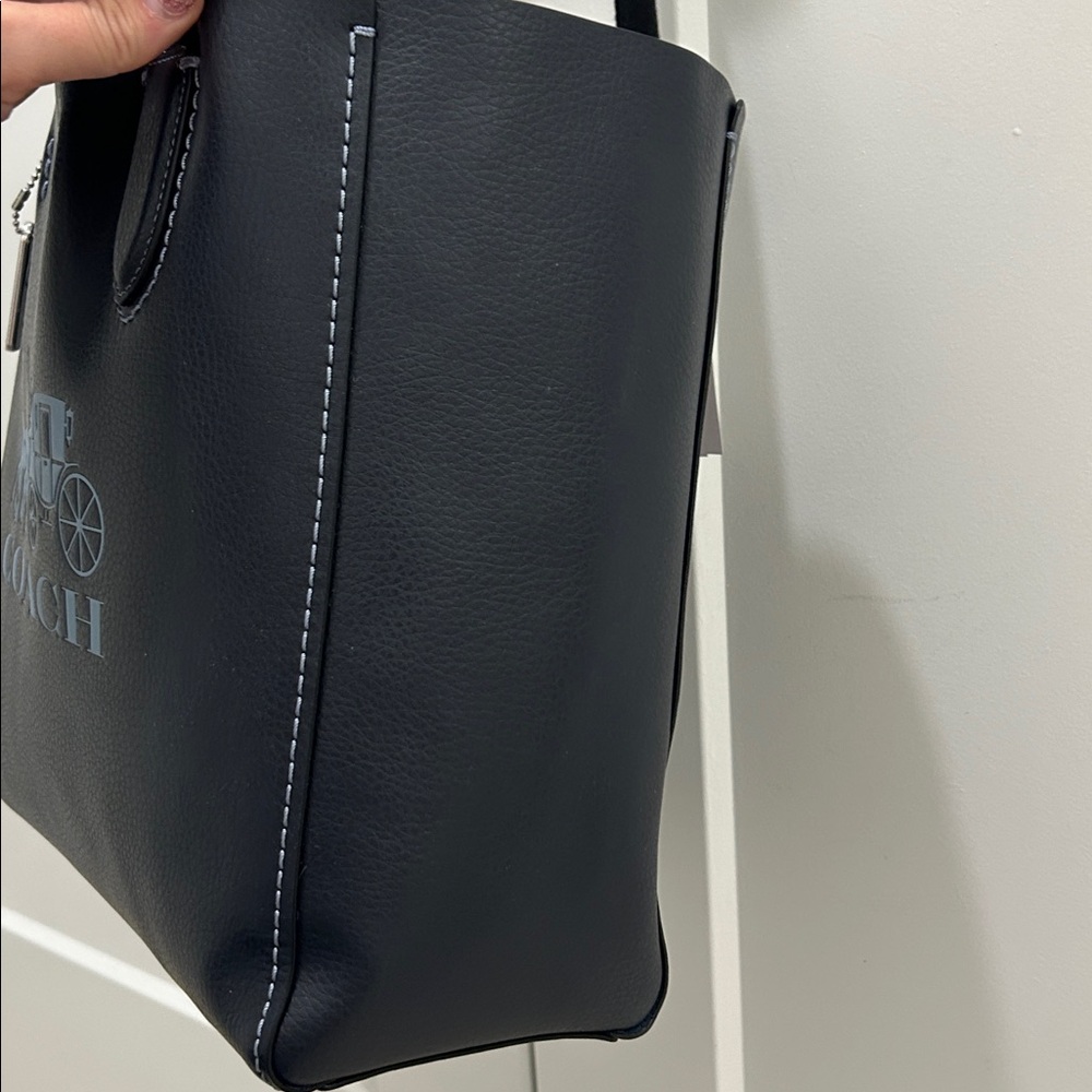 Coach (NWT) Derby Tote in Midnight Navy - Picture 8 of 14